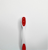 DOT Brush -Medium -Suried (White -Red) Chogan